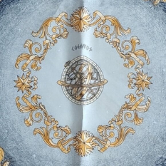 Hermes Cosmos petit carre silk scarf 45cm EUC - Picture 3 of 6